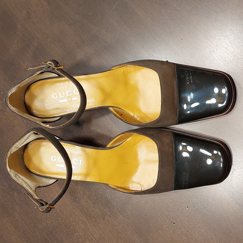 Gucci Brown and Black Heels